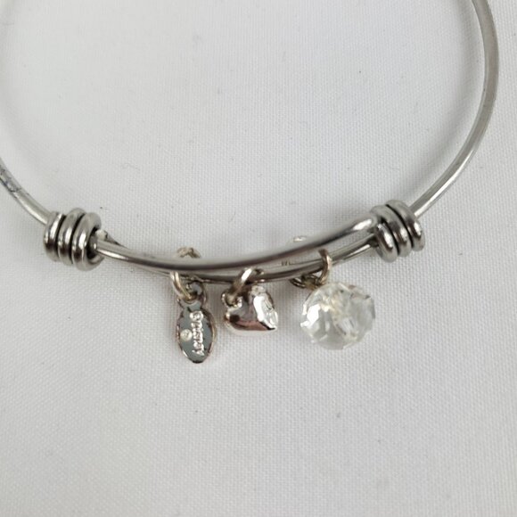 Set of 3 Bangle Bracelets Silver Tone Disney/Seasonal Whisper/Alex And Ani - Picture 8 of 8